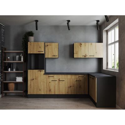 Respekta Winkelküche Oliver 280 cm Artisan Eiche ohne E-Geräte Respekta Winkelküche Oliver 280 cm Artisan Eiche ohne E-Geräte
