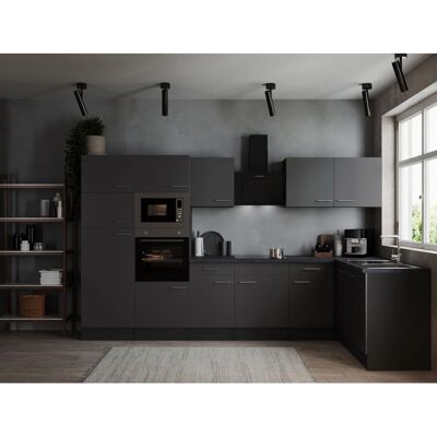 Respekta Winkelküche Oliver 340 cm Grau Respekta Winkelküche Oliver 340 cm Grau
