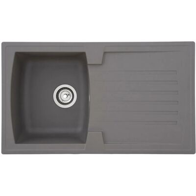 Respekta Einbauspüle Mineralite Boston 86 cm x 50 cm Betongrau Respekta Einbauspüle Mineralite Boston 86 cm x 50 cm Betongrau