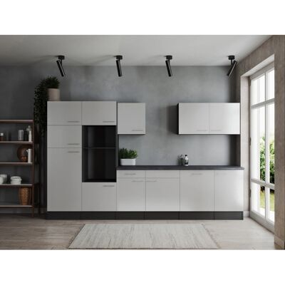 Respekta Küchenzeile Oliver 340 cm Weiß ohne E-Geräte Respekta Küchenzeile Oliver 340 cm Weiß ohne E-Geräte