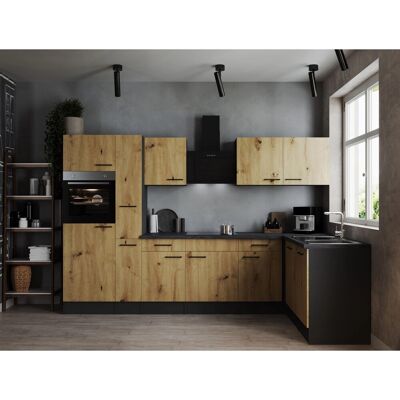 Respekta Winkelküche Oliver 310 cm Artisan Eiche Respekta Winkelküche Oliver 310 cm Artisan Eiche