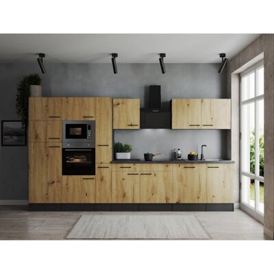 Respekta Küchenzeile Oliver 370 cm Artisan Eiche Respekta Küchenzeile Oliver 370 cm Artisan Eiche