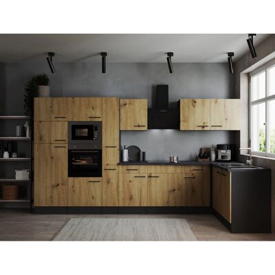 Respekta Winkelküche Oliver 370 cm Artisan Eiche Respekta Winkelküche Oliver 370 cm Artisan Eiche
