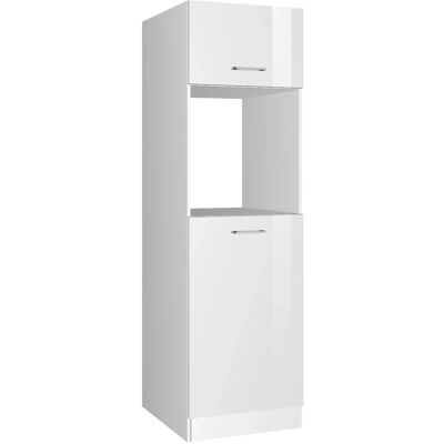 Held Möbel Küchen-Kühlschrank/Ofenumbauschrank Mailand 60cm Hochglanz Weiß/Weiß Held Möbel Küchen-Kühlschrank/Ofenumbauschrank Mailand 60cm Hochglanz Weiß/Weiß