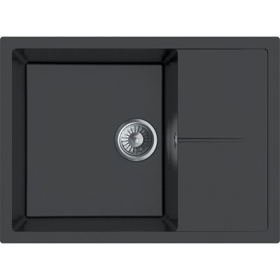Miló Einbauspüle Granitverbundstoff Adore 68 cm Schwarz Miló Einbauspüle Granitverbundstoff Adore 68 cm Schwarz