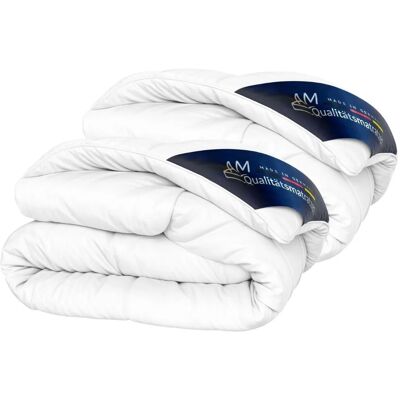 AM Qualitätsmatratzen Premium Mikrofaser Bettdecke 2er Set mit Sensofill Füllung Made in Germany 155x220cm AM Qualitätsmatratzen Premium Mikrofaser Bettdecke 2er Set mit Sensofill Füllung Made in Germany 155x220cm