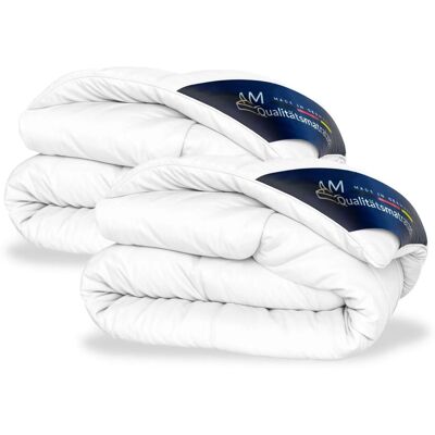 AM Qualitätsmatratzen Premium Winter Daunen Bettdecke 2er Set Made in Germany aus 100 % Daunen 155x220cm AM Qualitätsmatratzen Premium Winter Daunen Bettdecke 2er Set Made in Germany aus 100 % Daunen 155x220cm