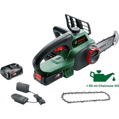 Bosch Akku-Kettensäge UniversalChain 18 inkl. 2 Akkus + Ersatzkette Bosch Akku-Kettensäge UniversalChain 18 inkl. 2 Akkus + Ersatzkette