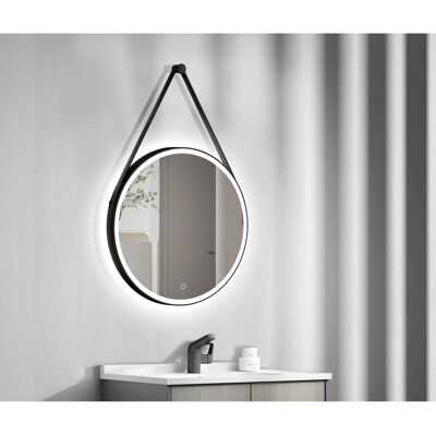 DSK LED-Lichtspiegel Black Vince Ø 60 cm Schwarz DSK LED-Lichtspiegel Black Vince Ø 60 cm Schwarz