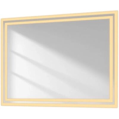 EMKE - Spiegelschrank - 80x60cm - Warmes Weiß 3000K - Dimmbar - Spiegelschrank EMKE - Spiegelschrank - 80x60cm - Warmes Weiß 3000K - Dimmbar - Spiegelschrank