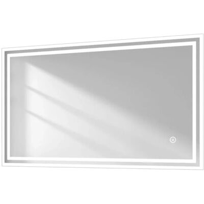 Emke Badspiegel mit Beleuchtung - Antibeschlag, Dimmer, 100x60cm Emke Badspiegel mit Beleuchtung - Antibeschlag, Dimmer, 100x60cm