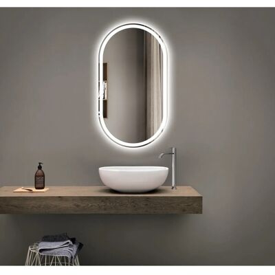 DSK LED-Lichtspiegel Silver Lagos 50 cm x 90 cm DSK LED-Lichtspiegel Silver Lagos 50 cm x 90 cm