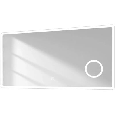 Emke Badspiegel mit LED-Beleuchtung - 120x60cm, 3X Vergrößerung, Dimmbar, Touch-Schalter Emke Badspiegel mit LED-Beleuchtung - 120x60cm, 3X Vergrößerung, Dimmbar, Touch-Schalter