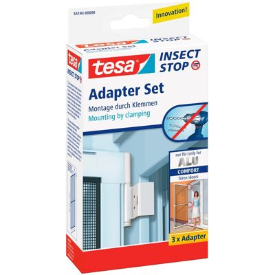 Tesa Fliegengitter Alu Rahmen Adapterklemme Weiß Tesa Fliegengitter Alu Rahmen Adapterklemme Weiß
