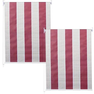 MCW Rollo D52 2er-Set 120x230cm Rot-Weiß/beige MCW Rollo D52 2er-Set 120x230cm Rot-Weiß/beige