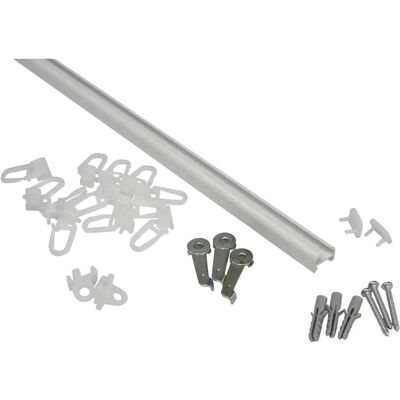 GARDINIA Aluminiumschiene 210cm Weiß - Gardinenstange GARDINIA Aluminiumschiene 210cm Weiß - Gardinenstange