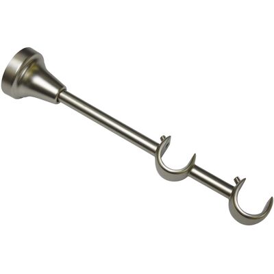 Gardinia Doppel-Kombiträger Europa für Ø 19 mm offen Silber-Satin 14 cm / 6 cm Gardinia Doppel-Kombiträger Europa für Ø 19 mm offen Silber-Satin 14 cm / 6 cm