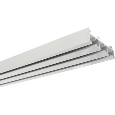 GARDINIA Aluminium 3-läufige Vorhangschiene 210 cm - Gardinenschiene GARDINIA Aluminium 3-läufige Vorhangschiene 210 cm - Gardinenschiene