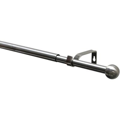 Gardinia Gardinenstangen-Set Kos Ball Ø 16/19 mm Ausziehbar 120-210 cm Edelstahl Gardinia Gardinenstangen-Set Kos Ball Ø 16/19 mm Ausziehbar 120-210 cm Edelstahl