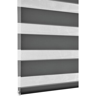Gardinia Doppelrollo EasyFix mit Montageschiene 90 cm x 150 cm Anthrazit Gardinia Doppelrollo EasyFix mit Montageschiene 90 cm x 150 cm Anthrazit