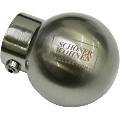 SCHÖNER WOHNEN Metallkugel Endstück für 20mm Gardinenstangen - Modernes Design SCHÖNER WOHNEN Metallkugel Endstück für 20mm Gardinenstangen - Modernes Design