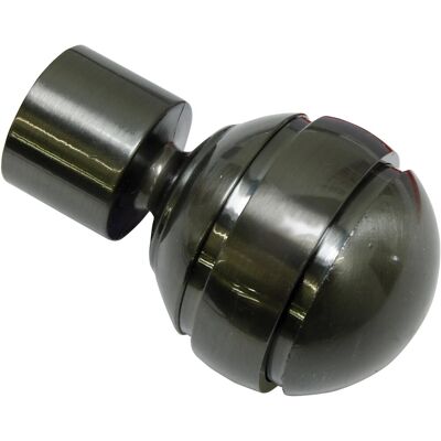 Gardinia Endstück Chicago Kugel für Ø 20 mm Titan 2-er Pack Gardinia Endstück Chicago Kugel für Ø 20 mm Titan 2-er Pack