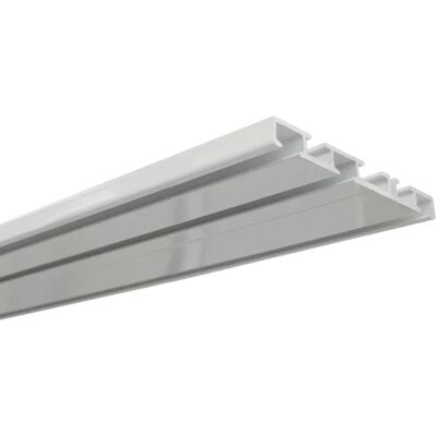 Gardinia Aluminium-Vorhangschiene 3-läufig Weiß 250 cm Gardinia Aluminium-Vorhangschiene 3-läufig Weiß 250 cm