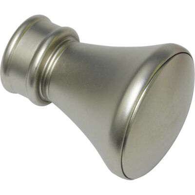 Gardinia Endstück Europa Lago für Ø 19 mm Silber-Satin Gardinia Endstück Europa Lago für Ø 19 mm Silber-Satin