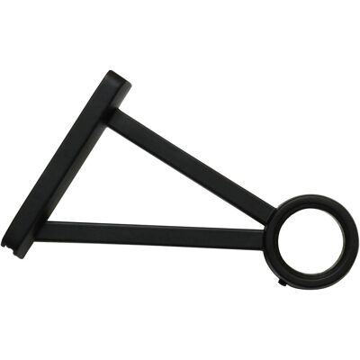 Gardinia Dreiecksträger Denver geschlossen für Ø 25 mm 10 cm Schwarz Matt Gardinia Dreiecksträger Denver geschlossen für Ø 25 mm 10 cm Schwarz Matt