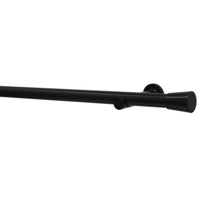 Gardinia Gardinenstangen-Set Korfu Ø 28 mm x 240 cm Schwarz Gardinia Gardinenstangen-Set Korfu Ø 28 mm x 240 cm Schwarz