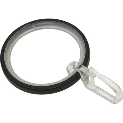 Gardinia Gardinenringe-Set Denver für Ø 25 mm Schwarz Matt 10-teilig Gardinia Gardinenringe-Set Denver für Ø 25 mm Schwarz Matt 10-teilig