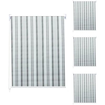 MCW Rollo D52 4er-Set 120x230cm Grau-Weiß MCW Rollo D52 4er-Set 120x230cm Grau-Weiß