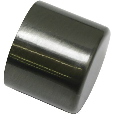 Gardinia Endkappe Chicago für Ø 20 mm Titan 12 cm x 10 cm Gardinia Endkappe Chicago für Ø 20 mm Titan 12 cm x 10 cm