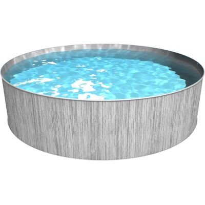 Steinbach Stahlwandpool New Splasher Secure Ø 350 cm x 90 cm Grau Steinbach Stahlwandpool New Splasher Secure Ø 350 cm x 90 cm Grau