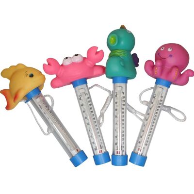 Summer Fun Poolthermometer mit Tierkopf sortiert Summer Fun Poolthermometer mit Tierkopf sortiert