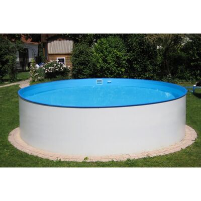 Summer Fun Stahlwand Pool-Set ALMERIA Aufstellbecken Weiß Ø 350 x 120 cm Summer Fun Stahlwand Pool-Set ALMERIA Aufstellbecken Weiß Ø 350 x 120 cm