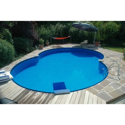 BWT Achtformpool-Set Premium 5,25 m x 3,2 m x 1,2 m Blau BWT Achtformpool-Set Premium 5,25 m x 3,2 m x 1,2 m Blau