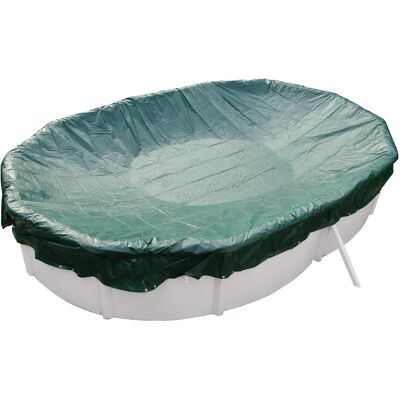 Steinbach Ovalbeckenabdeckplane - 730 x 370 cm - grün - Pool Cover Steinbach Ovalbeckenabdeckplane - 730 x 370 cm - grün - Pool Cover