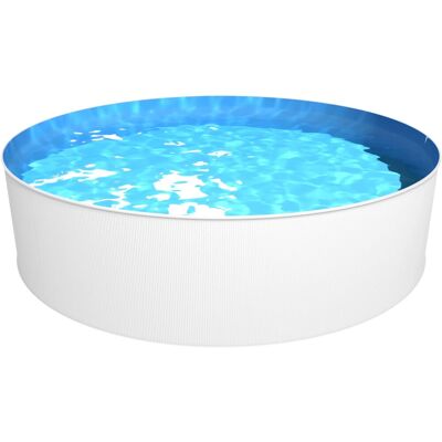 Steinbach Stahlwand-Pool Set New Splasher Secure Ø 350 cm x 90 cm Weiß Steinbach Stahlwand-Pool Set New Splasher Secure Ø 350 cm x 90 cm Weiß