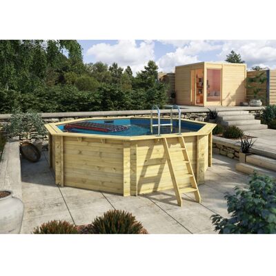 KARIBU Modell Var. A Holzpool - Achteckig, 16000L KARIBU Modell Var. A Holzpool - Achteckig, 16000L
