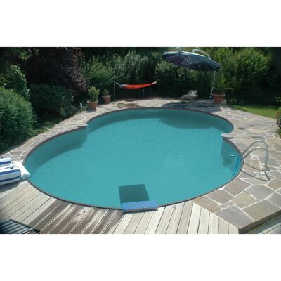 BWT Achtformpool-Set Premium 5,25 m x 3,2 m x 1,2 m Grau BWT Achtformpool-Set Premium 5,25 m x 3,2 m x 1,2 m Grau