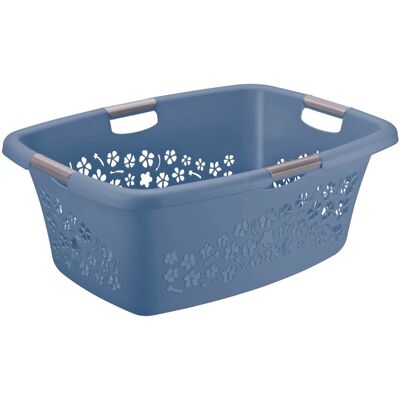 Rotho Wäschekorb Flowers 50 l Horizontblau Rotho Wäschekorb Flowers 50 l Horizontblau