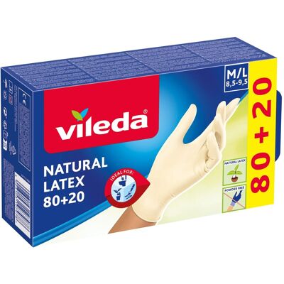 Vileda Einweghandschuh Multi Latex 80+20 M/L Vileda Einweghandschuh Multi Latex 80+20 M/L