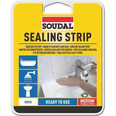Soudal Sanitär-Dichtungsstreifen Weiß 22 mm Soudal Sanitär-Dichtungsstreifen Weiß 22 mm