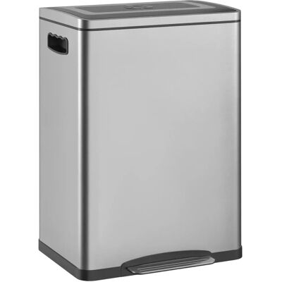 HOMCOM Mülleimer 40L Treteimer Abfalleimer mit Deckel und Fußpedal Müllbehälter HOMCOM Mülleimer 40L Treteimer Abfalleimer mit Deckel und Fußpedal Müllbehälter