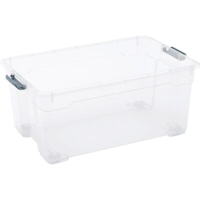 OBI Allzweckbox Cadiz L mit 4 Rollen 58 cm x 27 cm x 38,3 cm Transparent OBI Allzweckbox Cadiz L mit 4 Rollen 58 cm x 27 cm x 38,3 cm Transparent