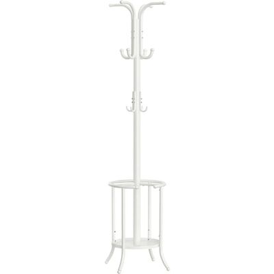 Songmics Kleiderständer mit Regenschirmständer Ø 40 cm x 175 cm Weiß Songmics Kleiderständer mit Regenschirmständer Ø 40 cm x 175 cm Weiß