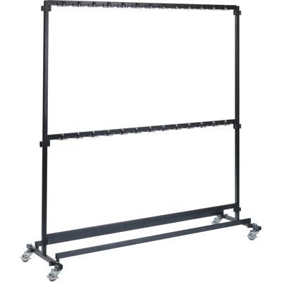 Feros Veba Garderobenständer Nordic mit 104 Haken 200 x 192 x 60 cm Silber Schwarz Feros Veba Garderobenständer Nordic mit 104 Haken 200 x 192 x 60 cm Silber Schwarz