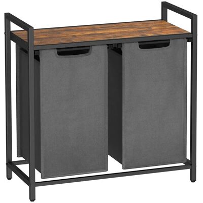 Vasagle Wäschekorb 73 cm x 33 cm x 72 cm Braun-Grau Vasagle Wäschekorb 73 cm x 33 cm x 72 cm Braun-Grau