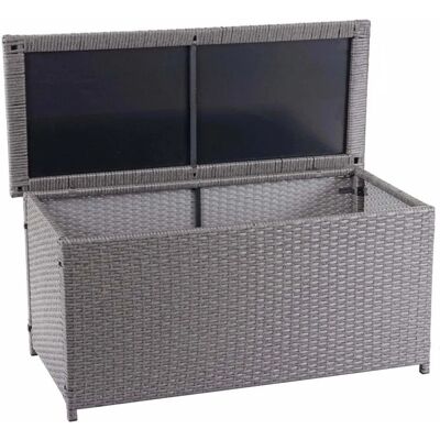 MCW Poly-Rattan Kissenbox D88 320l Basic Grau 63x135x52cm 320l MCW Poly-Rattan Kissenbox D88 320l Basic Grau 63x135x52cm 320l